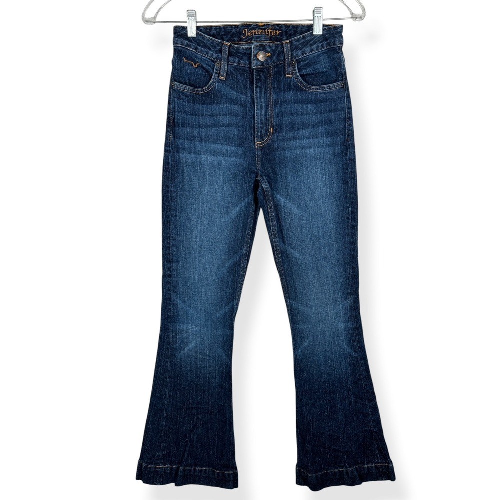 Kimes Ranch Jennifer Jeans Womens Size 00 30 Western Cowgirl High Rise Flare